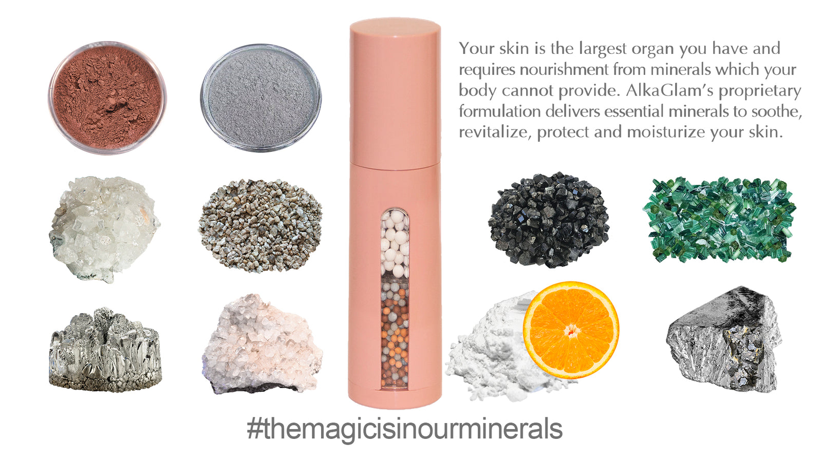 Zinc, magnesium, tourmaline